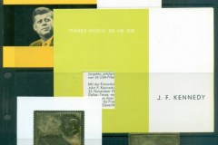 Ajman 1967 JFK Kennedy "Gold Foil" inc. original presentation folder +MS