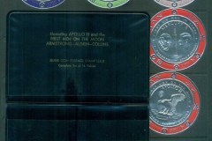 Ajman 1969 Apollo 11 & Mercury 3, Space Astronauts "Silver Foil" inc. original presentation folder, 600 issued