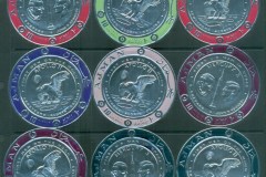 Ajman 1969 Apollo 11 & Mercury 3, Space Astronauts "Silver Foil" inc. original presentation folder, 600 issued