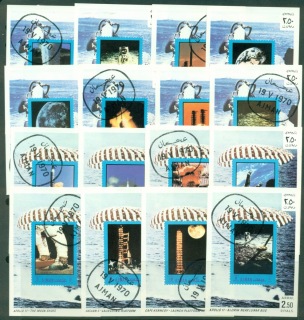 Ajman 1970 Mi#593-608 Apollo & Gemini Space Programs 16xDLMS