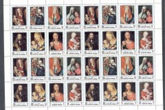 Ajman 1970 Xmas, Madonna Paintings by Albrecht Durer sheet