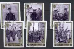 Ajman 1970 Mi#655-660 General Charles de Gaulle IMPERF