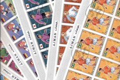Ajman 1970 Mi#525-530 Football World Championships Mexico (I) IMPERF sheets