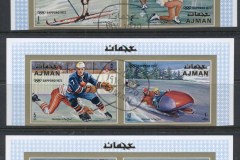 Ajman 1970 Mi#662-667 Winter Olympics Sapporo (II) IMPERF