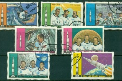 Ajman 1970 Mi#497-503 Apollo 1-12 Space Program