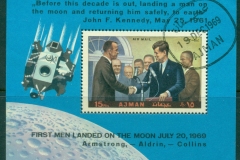 Ajman 1970 Mi#MS176A Apollo 1-12 Space Program MS