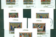 Ajman 1970 Mi#506-513 Easter Miniature Paintings 8xDLMS