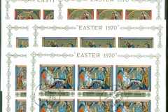 Ajman 1970 Mi#506-513B Easter Miniature Paintings 8xsheetlets IMPERF