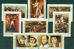 Ajman 1970 Mi#542-548 Napoleon Bonaparte 200th Birth Anniversary