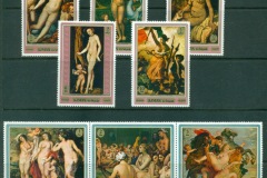Ajman 1970 Mi#552-559 Paintings by Famous Masters