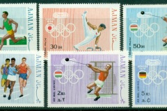 Ajman 1970 Mi#570-575 Venues of Summer Olympics