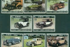 Ajman 1970 Mi#613-620 Vintage Automobiles