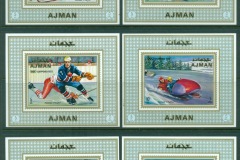 Ajman 1970 Mi#662-667 Winter Olympics Sapport 6xDLMS