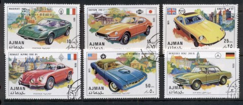 Ajman 1971 Mi#1169-1174 Sports cars