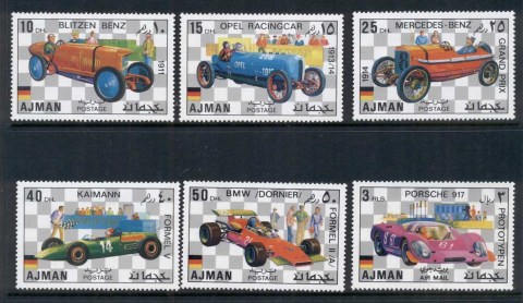Ajman 1971 Mi#1117-1122 German Racing Cars