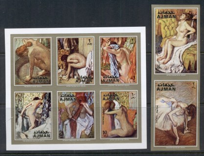 Ajman 1971 Mi#835-824b Paintings by Edgar Degas IMPERF