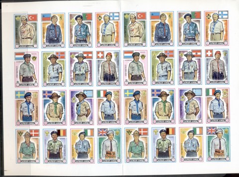Ajman 1971 Mi#904-919B 13th World Scout Jamboree 1dh-80dh sheet