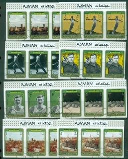 Ajman 1971 Mi#693-700B Summer Olympics Munich IMPERF strip3