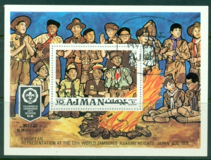 Ajman 1971 Mi#MS287 13th World Scout Jamboree, Asagiri Heights, Japan MS
