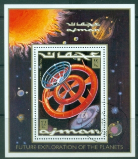 Ajman 1971 Mi#MS294A Space Research MS