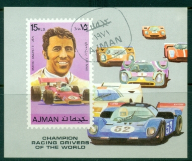 Ajman 1971 Mi#MS309 Famous Racing Drivers, Mario Andretti MS