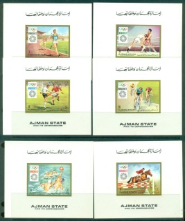 Ajman 1971 Mi#1223-1228 Summer Olympics Munich 6xDLMS