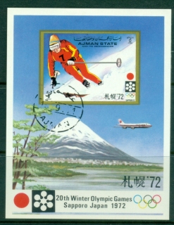 Ajman 1971 Mi#MS335 Winter Olympics Sapporo MS