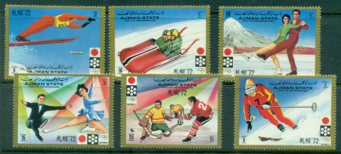 Ajman 1971 Mi#1230-1235 Winter Olympics Sapporo