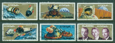 Ajman 1971 Mi#755-760 Apollo 14 Space Mission