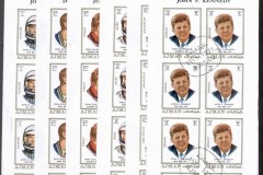 Ajman 1971 Mi#781-792 Famous Personalities & their Zodiac Signs IMPERF 12X sheet