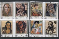 Ajman 1971 Mi#702-709 Paintings by Alexander Rutsch IMPERF