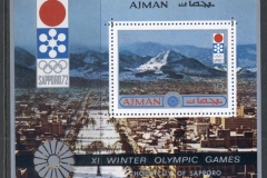 Ajman 1971 Mi#MS255A Winter Olympics Sapporo (III) MS
