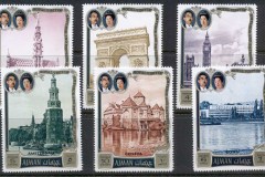 Ajman 1971 Mi#1040-1045 Visit of Emperor Hirohito & Wife to Europe