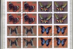 Ajman 1971 Mi#747-754 Butterflies IMPERF sheet