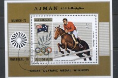 Ajman 1971 Mi#MS327a Summer Olympics Gold medallists MS