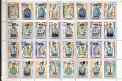 Ajman 1971 Mi#904-919 13th World Scout Jamboree 1dh-80dh sheet