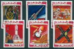 Ajman 1971 Mi#678-683 The Mars Space Project