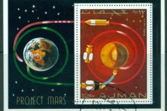 Ajman 1971 Mi#MS232A The Mars Space Project MS