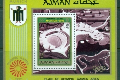 Ajman 1971 Mi#MS234A Summer Olympics Munich MS