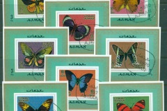 Ajman 1971 Mi#747-754 Butterflies, Insects 8x DLMS
