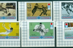 Ajman 1971 Mi#762-767B Winter Olympics Sapporo IMPERF