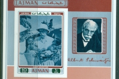 Ajman 1971 Mi#MS271B Albert Schweitzer MS IMPERF