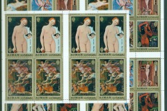 Ajman 1971 Mi#826-833 Paintings by Famous Masters 2xsheets