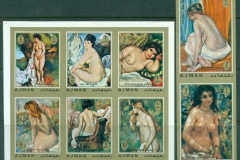 Ajman 1971 Mi#853-860 Paintings by Auguste Renoir IMPERF