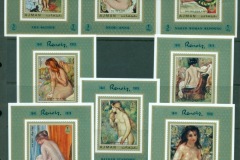Ajman 1971 Mi#853-860B Paintings by Auguste Renoir 8xDLMS