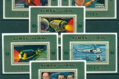 Ajman 1971 Mi#862-867 Apollo 15 Space Mission 6xDLMS