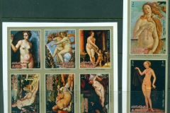 Ajman 1971 Mi#895-902B Venus Paintings by Famous Masters IMPERF