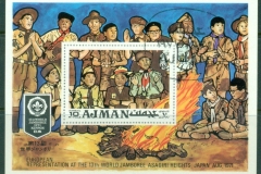 Ajman 1971 Mi#MS287 13th World Scout Jamboree, Asagiri Heights, Japan MS