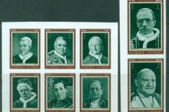 Ajman 1971 Mi#947-954B Xmas Popes IMPERF
