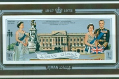 Ajman 1971 Mi#300B QEII Silver Wedding Anniversary MS IMPERF